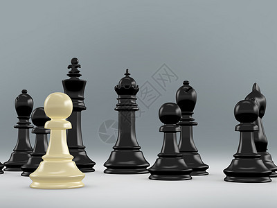 象棋组白色休闲国王骑士游戏女王黑色棋子战略棋盘图片