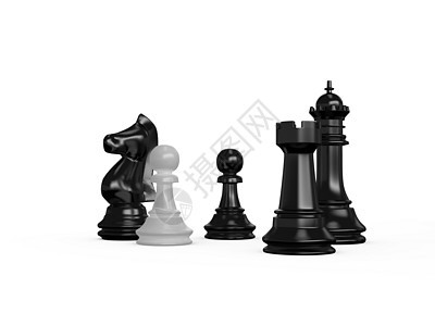 象棋片黑色白色典当女王骑士棋子国王游戏休闲战略图片