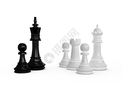 象棋片休闲战略骑士棋子游戏女王国王典当白色棋盘图片