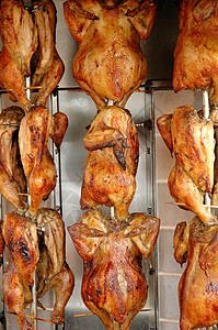 鸡烤鸡午餐烹饪翅膀食物炙烤白色小鸡红色餐厅皮肤图片