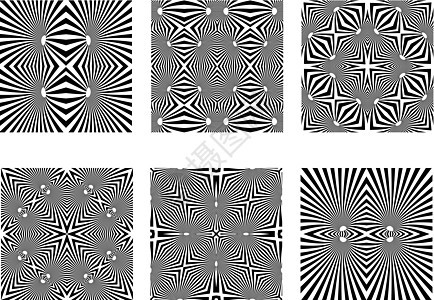 黑白模式插图黑色钻石数学马赛克万花筒遗传墙纸光学白色图片