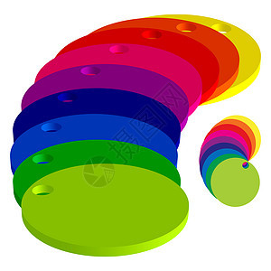 颜色圆环打印机染色打印圆圈电脑出版阴影光谱白色伽马图片