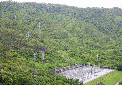 高压塔黏土环境堤防大堤地标旅行工程水库天空力量图片