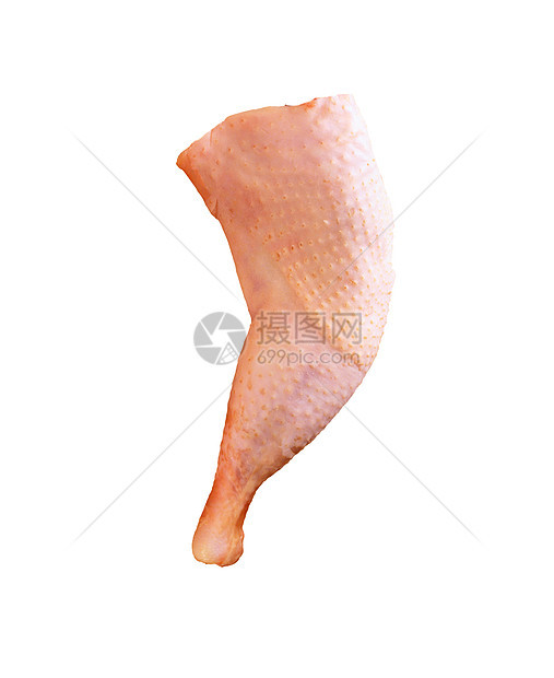 鸡腿关节团体红色皮肤大腿鱼片午餐厨房烹饪食物图片