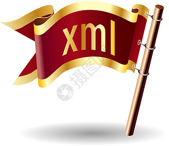 XML 文件类型 皇家旗背景图片