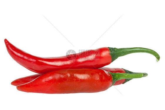 红辣椒 在白色上被孤立辣椒素宏观香料团体杂货辣椒胡椒胡椒子水果蔬菜图片