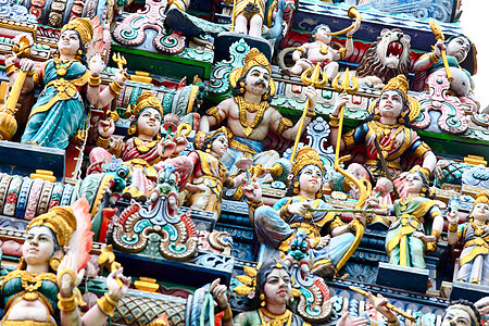 Hhindu 寺庙雕像地标旅游偶像文化祷告游客宗教旅行遗产女神图片