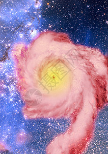 遥远的螺旋星系轨道蓝色飞碟望远镜天空星云微光辉光火花飞船图片