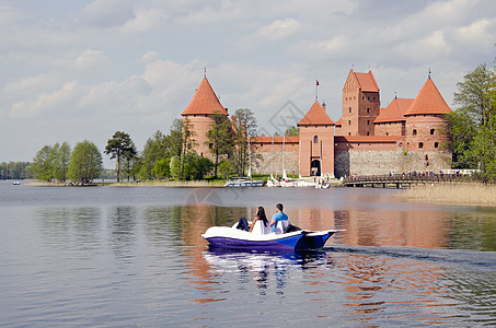 中世纪立陶宛城堡特拉凯(Trakai)图片