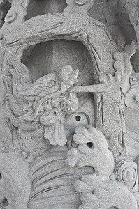 龙石雕刻历史文化石头古董精神插图建筑学床单工匠艺术图片