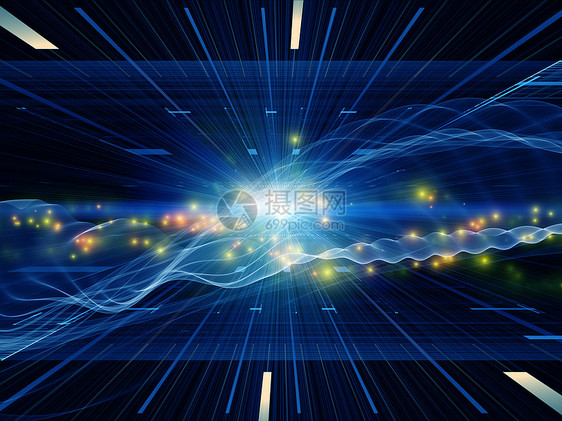 技术灯光蓝色水平海浪活力信号墙纸运动溪流网格作品图片