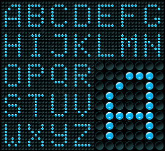 字母字母顺序英语字体技术笔记圆圈蓝色玻璃电子黑色电脑图片