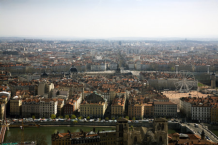 里昂建筑学城市车轮娱乐建筑建筑物摩天轮景观背景图片