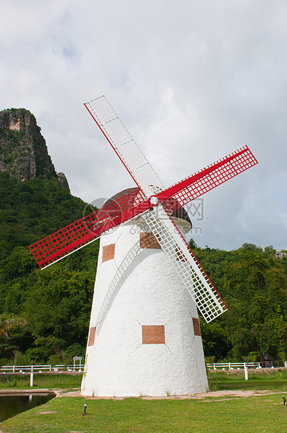 古老风力厂建筑学旅行房子历史场地乡村风景场景文化力量图片