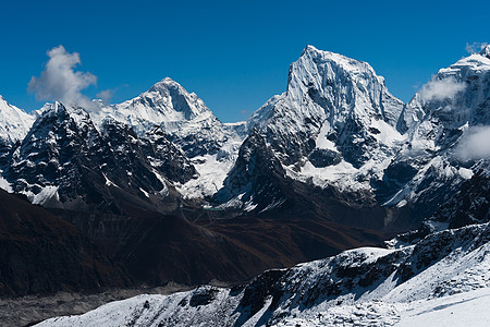 从Renjo Pass上看到的Cholatse高峰会图片