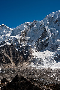 喜马拉雅山Gorak Shep附近的山区山脉图片