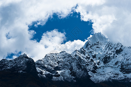 喜马拉雅山Thamserku山区首脑会议图片