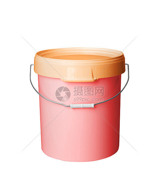 白底孤立的塑料容器在白色背景上隔离的塑料容器红色食物图片