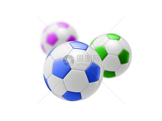 彩色足球球圆圈插图绿色玩具黑色运动圆形广告红色金子图片