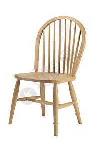 白色背景的木制椅子被孤立风格装饰雕刻工艺凳子小路木头棕色酒吧个性图片