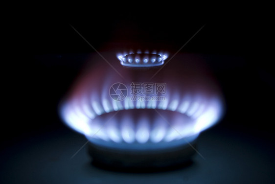 燃气火焰丙烷力量烤箱圆圈燃料活力气体蓝色火炉甲烷图片