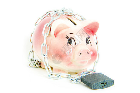 养猪银行保险挂锁储蓄现金安全经济小猪硬币钱盒节约图片