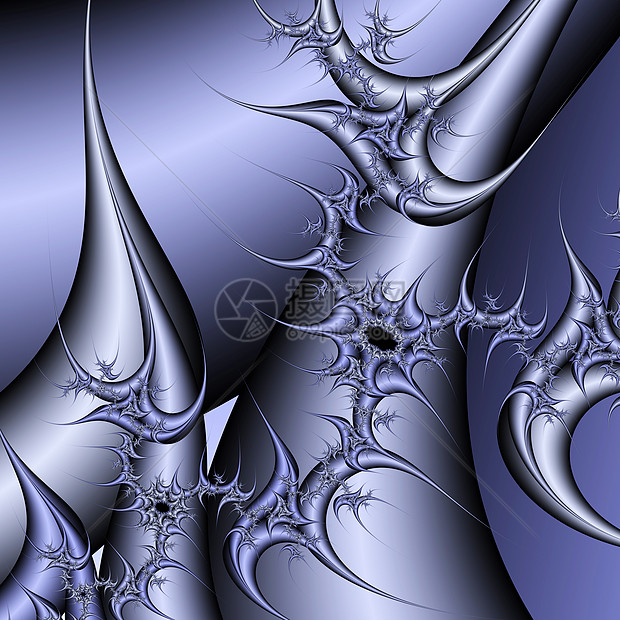 分形正方形蓝色科学数学活力插图精神冥想格式物理图片