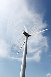 高空风力涡轮机股票摄影环保纺纱天空全球字体插图发电机照片图片