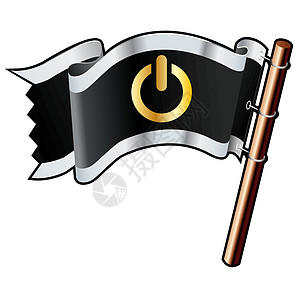 计算机动力符号海盗旗图片