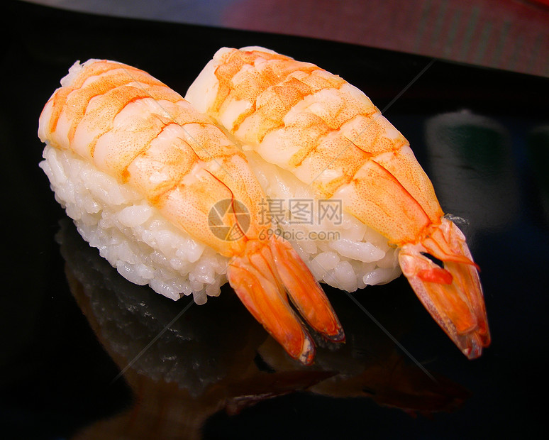 寿司虾 生虾寿司图片