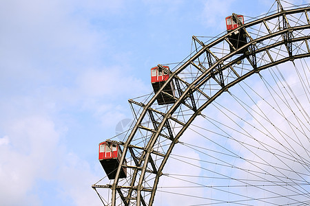 Ferris 轮式活动圆圈公园娱乐旋转木马乐趣纺纱景点休闲金属图片