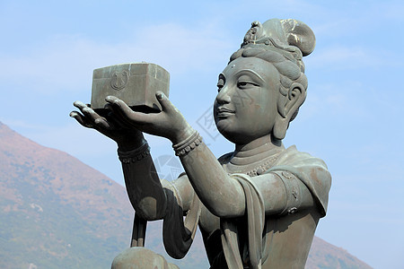 中国寺庙的雕像团队装饰品旅行旅游绘画蓝色场景雕塑文化历史图片