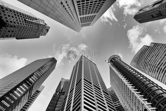 办公大楼景观黑色建筑中心天空摩天大楼房间金融商业建造图片