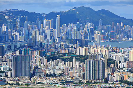 香港拥挤的大楼建筑地板摩天大楼抵押住房高楼窗户天空窗帘百叶窗图片