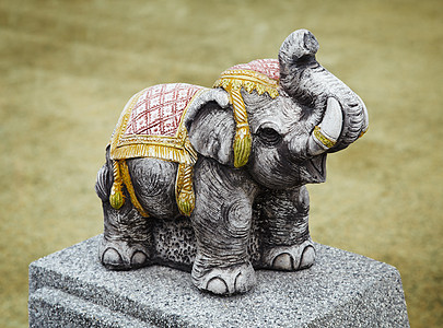 混凝土雕塑     古印度大象图片