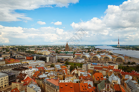 拉脱维亚里加建筑物首都房屋天际建筑学历史天空鸟瞰图旅行景观图片