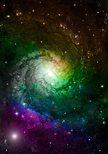 遥远的螺旋星系微光望远镜宇宙飞碟蓝色火花插图紫色星星天文学图片