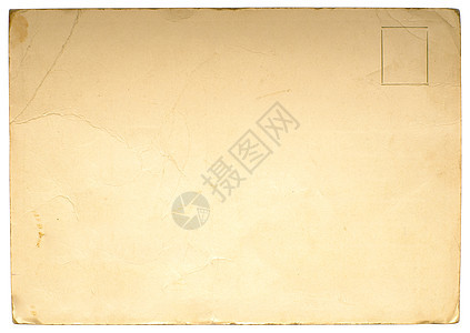 旧贺卡纸板框架邮资褪色邮票古董卡片邮政邮件乡愁图片