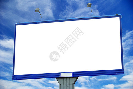 天空上的广告牌木板展示横幅公告海报公司帖子营销风俗旗帜图片