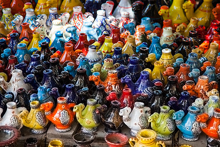突尼斯蜡烛持有者 市场骆驼形状陶器礼物旅行枝形艺术工艺灯笼零售吊灯玻璃图片