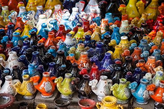 突尼斯蜡烛持有者 市场骆驼形状陶器礼物旅行枝形艺术工艺灯笼零售吊灯玻璃图片