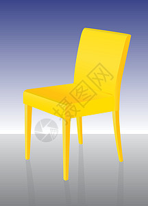 黄色现代餐椅背景图片