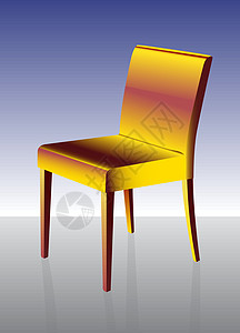 黄色和红色现代餐椅背景图片