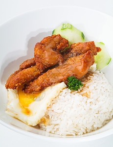 有大米和蔬菜背景的鸡肉土豆萝卜食物午餐格子烹饪装饰品蒸汽盘子用餐图片