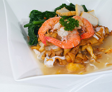 与海食一起吃炒饭面午餐推介会食物烹饪洋葱螃蟹花生乌贼盘子海鲜图片