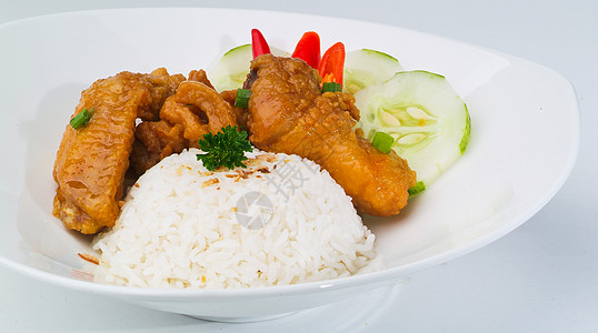 鸡肉加大米和蔬菜沙锅午餐餐厅蒸汽格子土豆猪肉食物饮食烹饪图片