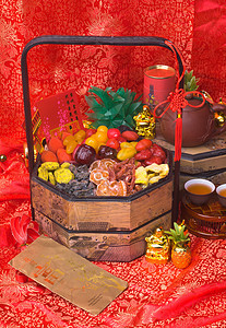 中国新年的干枯果实异国水果绿色奇异果情调李子花园食物白色营养图片