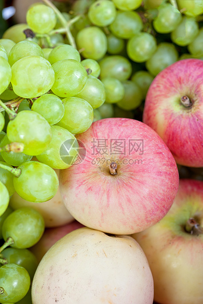 苹果和葡萄团体味道营养柳条食物篮子静物坡度维生素甜点图片
