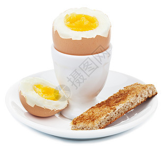 孤立的鸡蛋煮蛋图片