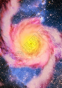 遥远的螺旋星系辉光飞船蓝色天空行星插图轨道紫色宇航员辉煌图片
